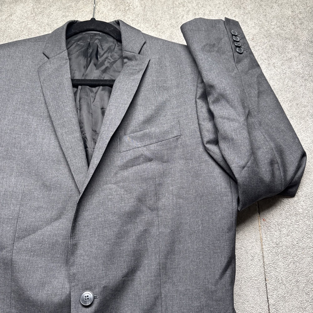 J Lindeberg Gray Wool Blazer Sport Coat Tailored Modern Fit Men's 50R‎